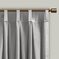 Pleat Curtain Panel with Tieback Single silver-polyester