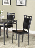 Dining Room Furniture 5pc Dining Set Table And 4x espresso-seats 4-metal-dining room-48