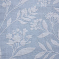 Floral Curtain Panel Single blue-cotton