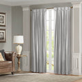 Pleat Curtain Panel with Tieback Single silver-polyester