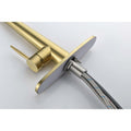 Kitchen Faucet with Pull Down Sprayer brushed gold-stainless steel