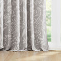 Floral Curtain Panel Single linen-cotton