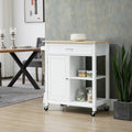 Kitchen Island Cart, Rolling Kitchen Island with white-mdf