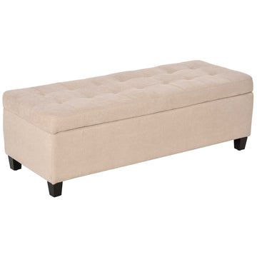 Ottoman Storage Bench, 50" End of Bed Bench,