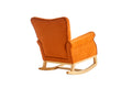 Baby Room High Back Rocking Chair Nursery Chair orange-primary living space-sponge-velvet