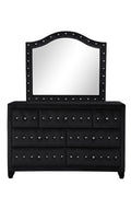 Sophia Mirror In Color Black Made With Wood black-contemporary-modern-wood