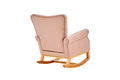 Baby Room High Back Rocking Chair Nursery Chair pink-primary living space-sponge-velvet