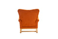 Baby Room High Back Rocking Chair Nursery Chair orange-primary living space-sponge-velvet