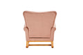 Baby Room High Back Rocking Chair Nursery Chair pink-primary living space-sponge-velvet