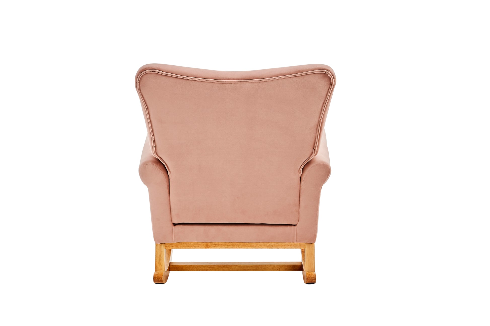 Baby Room High Back Rocking Chair Nursery Chair pink-primary living space-sponge-velvet