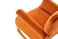 Baby Room High Back Rocking Chair Nursery Chair orange-primary living space-sponge-velvet