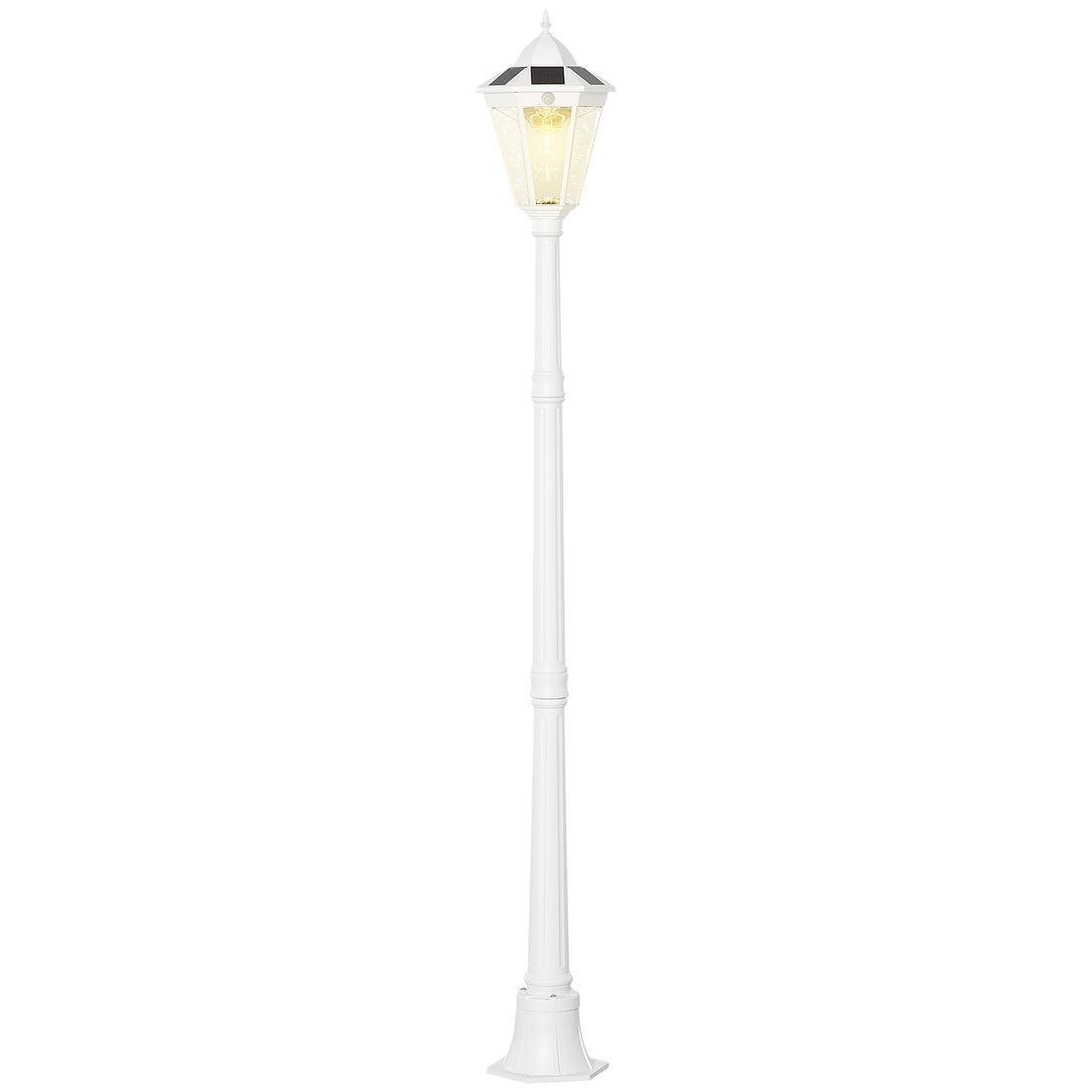 77" Solar Lamp Post Light, Waterproof Aluminum