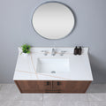 Montary 43inch bathroom vanity top stone carrara gold white-sintered stone