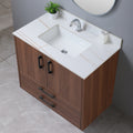 Montary 37inch bathroom vanity top stone white gold white-sintered stone