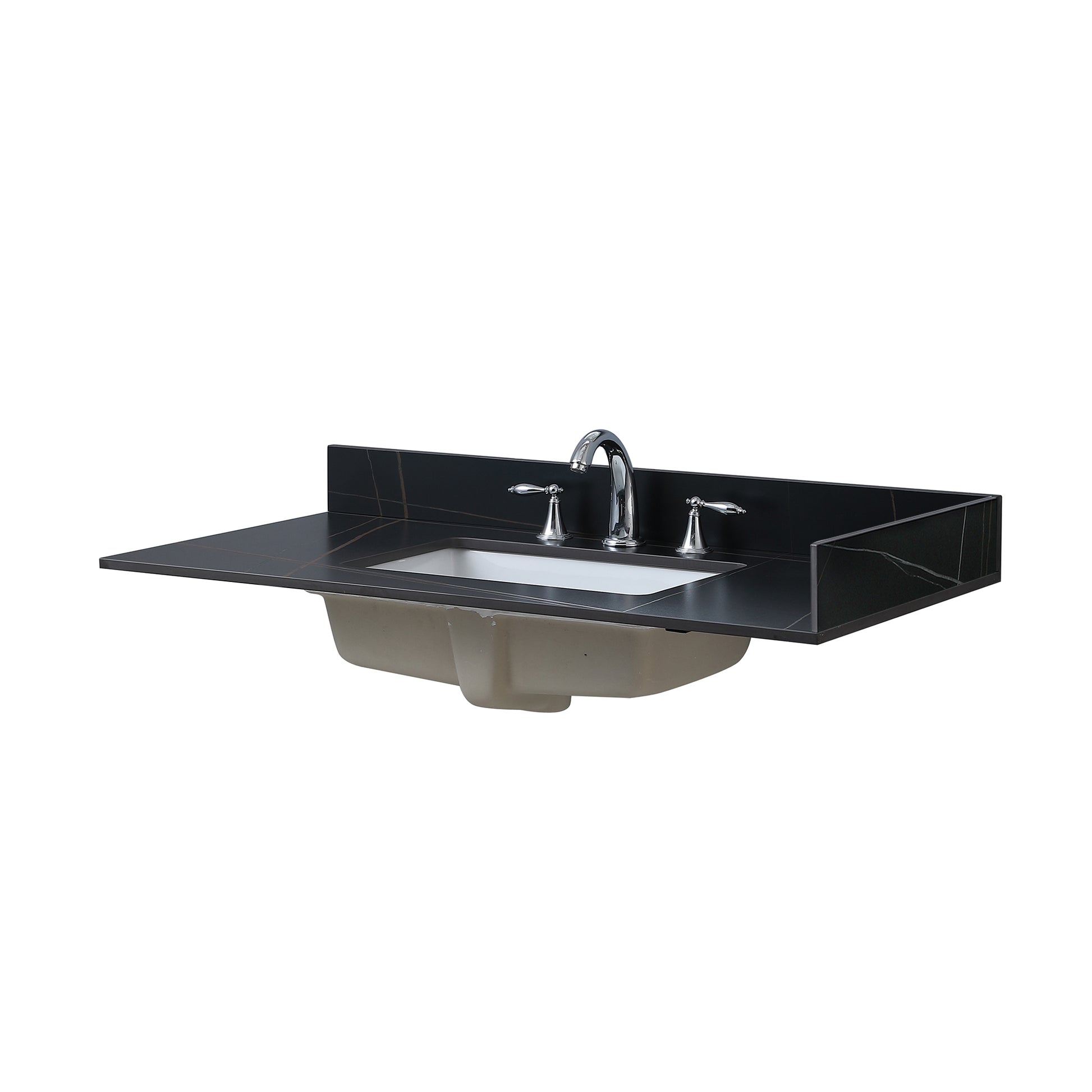 Montary Sintered stone bathroom vanity top black