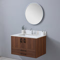 Montary 31inch sintered stone bathroom vanity top white-sintered stone