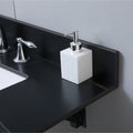Montary 37inch bathroom stone vanity top black gold black-sintered stone