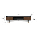 Walnut Color Minimalist Walnut Tv Stand 70.8 X