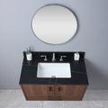 Montary 37inch bathroom stone vanity top black gold black-sintered stone