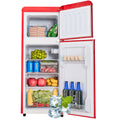 4.5 cu. ft. Dual Zone Refrigerator, 3.3 Fridge 1.2 cu. red-iron