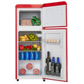 4.5 cu. ft. Dual Zone Refrigerator, 3.3 Fridge 1.2 cu. red-iron