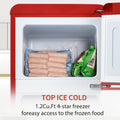 4.5 cu. ft. Dual Zone Refrigerator, 3.3 Fridge 1.2 cu. red-iron