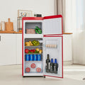 4.5 cu. ft. Dual Zone Refrigerator, 3.3 Fridge 1.2 cu. red-iron