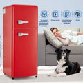 4.5 cu. ft. Dual Zone Refrigerator, 3.3 Fridge 1.2 cu. red-iron