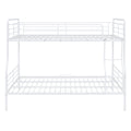 Full Xl Over Queen Metal Bunk Bed, White - White