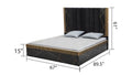 Allure Modern Style Queen Bed Made With Mango