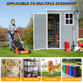 5X3Ft Resin Outdoor Storage Shed Kit Perfect To