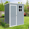 5X3Ft Resin Outdoor Storage Shed Kit Perfect To