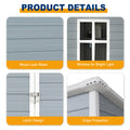 5X3Ft Resin Outdoor Storage Shed Kit Perfect To