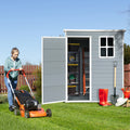 5X3Ft Resin Outdoor Storage Shed Kit Perfect To