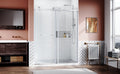 Frameless Sliding Shower Glass Door 56 60 in.W x 76 chrome-stainless steel