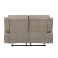 Luxurious Style Double Reclining Loveseat 1pc Brown brown-microfiber-primary living