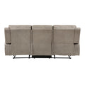 Luxurious Style Double Reclining Sofa 1pc Brown Plush brown-microfiber-primary living space-microfiber