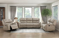 Luxurious Style Double Reclining Sofa 1pc Brown Plush brown-microfiber-primary living space-microfiber