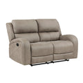 Luxurious Style Double Reclining Loveseat 1pc Brown brown-microfiber-primary living