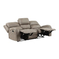 Luxurious Style Double Reclining Sofa 1pc Brown Plush brown-microfiber-primary living space-microfiber