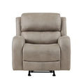 Luxurious Style Rocker Reclining Chair Brown Plush brown-primary living