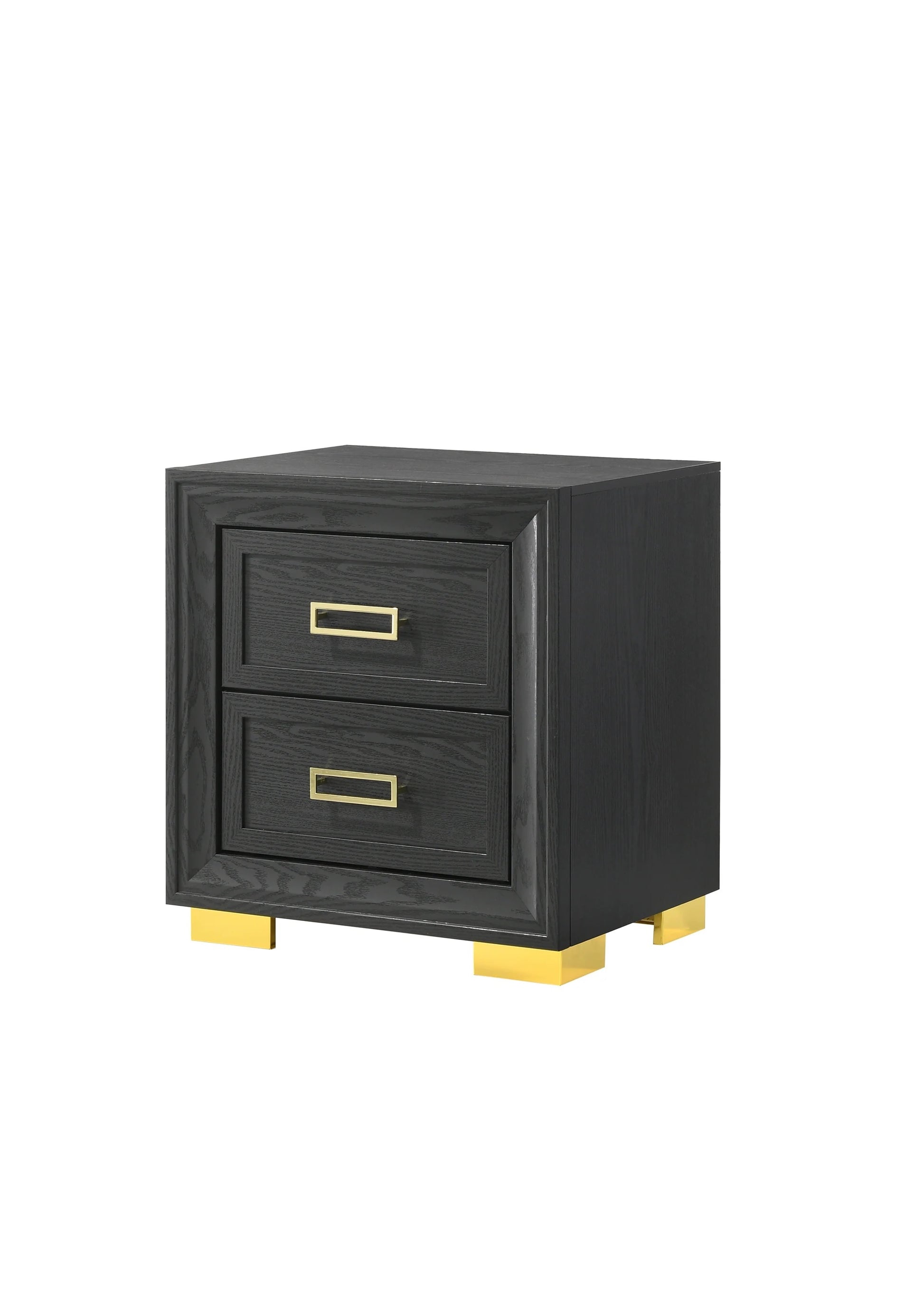 Glamorous 1pc Modern Glam Style 2 Drawer