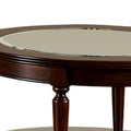 Transitional 1pc Coffee Table Dark Cherry Open Bottom cherry-primary living