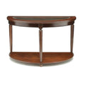 Transitional 1pc Side Table Dark Cherry Open Bottom cherry-primary living