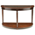 Transitional 1pc Side Table Dark Cherry Open Bottom cherry-primary living