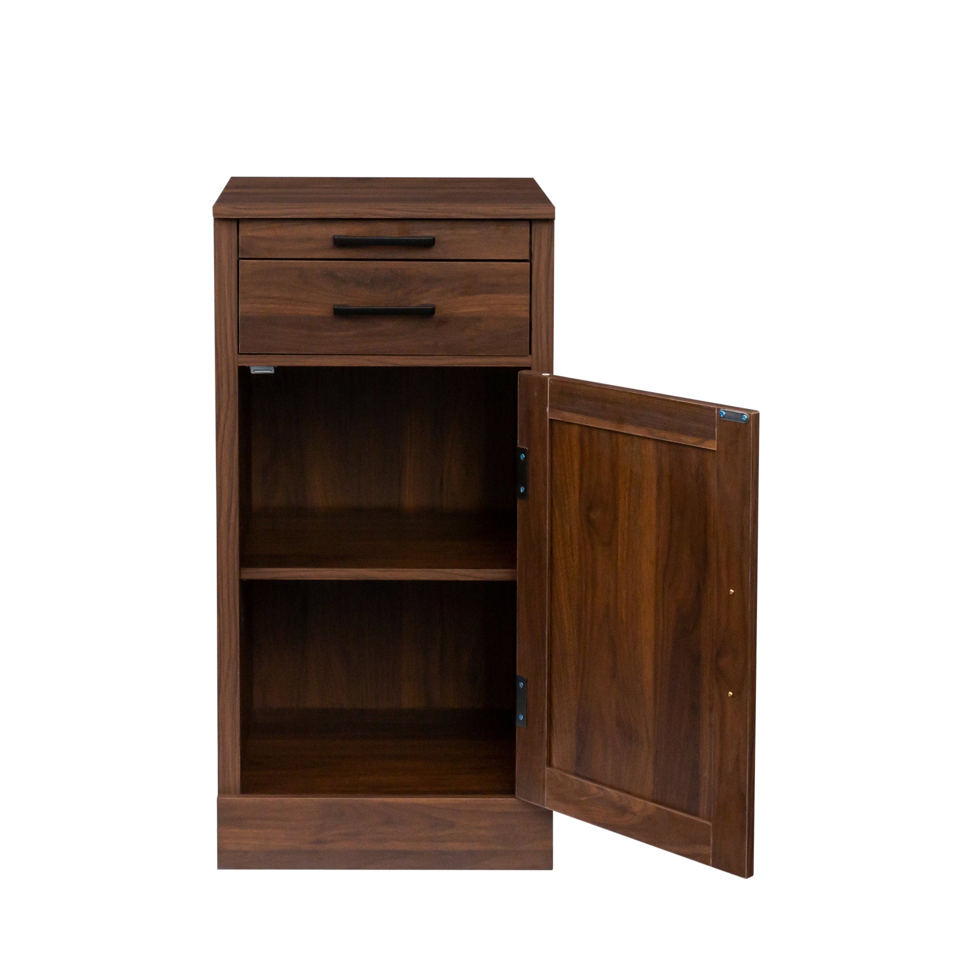 brown walnut color modular wine bar cabinet Buffet walnut brown-mdf