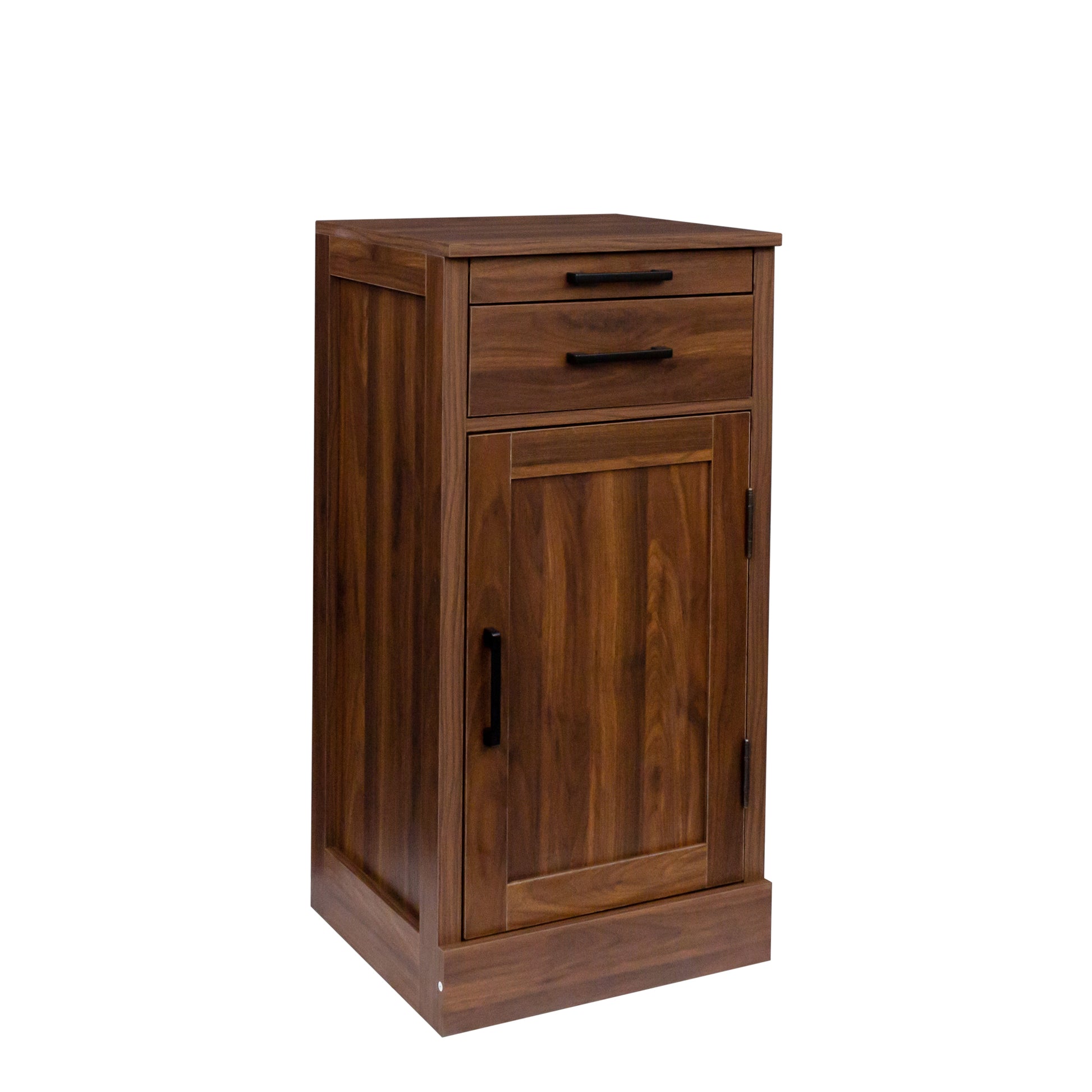 brown walnut color modular wine bar cabinet Buffet walnut brown-mdf