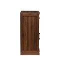 brown walnut color modular wine bar cabinet Buffet walnut brown-mdf