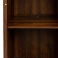 Brown walnut color modular wine bar Cabinet with walnut brown-mdf