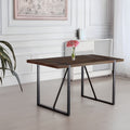 MDF Walnut Colour Dining Table and Modern Dining walnut brown-kitchen-mid-century modern-accent